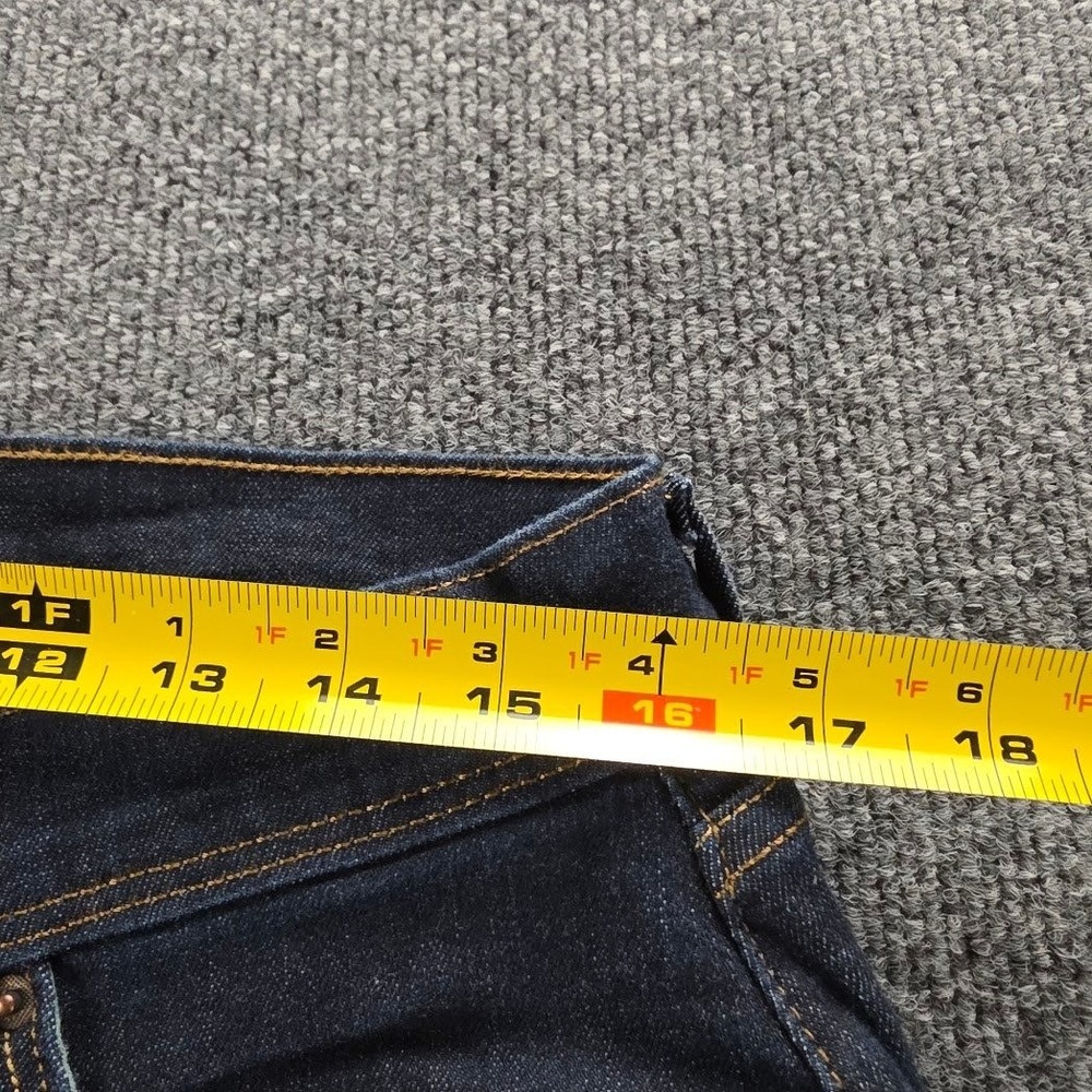 Levis 512 Perfectly Slimming Bootcut Jeans Dark Wash Indigo Womens 14M -W32 L32 - Picture 11 of 14